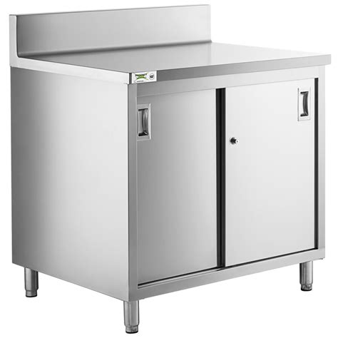 stainless steel tables commercial inclosed cabinet|mobile kitchen tables.